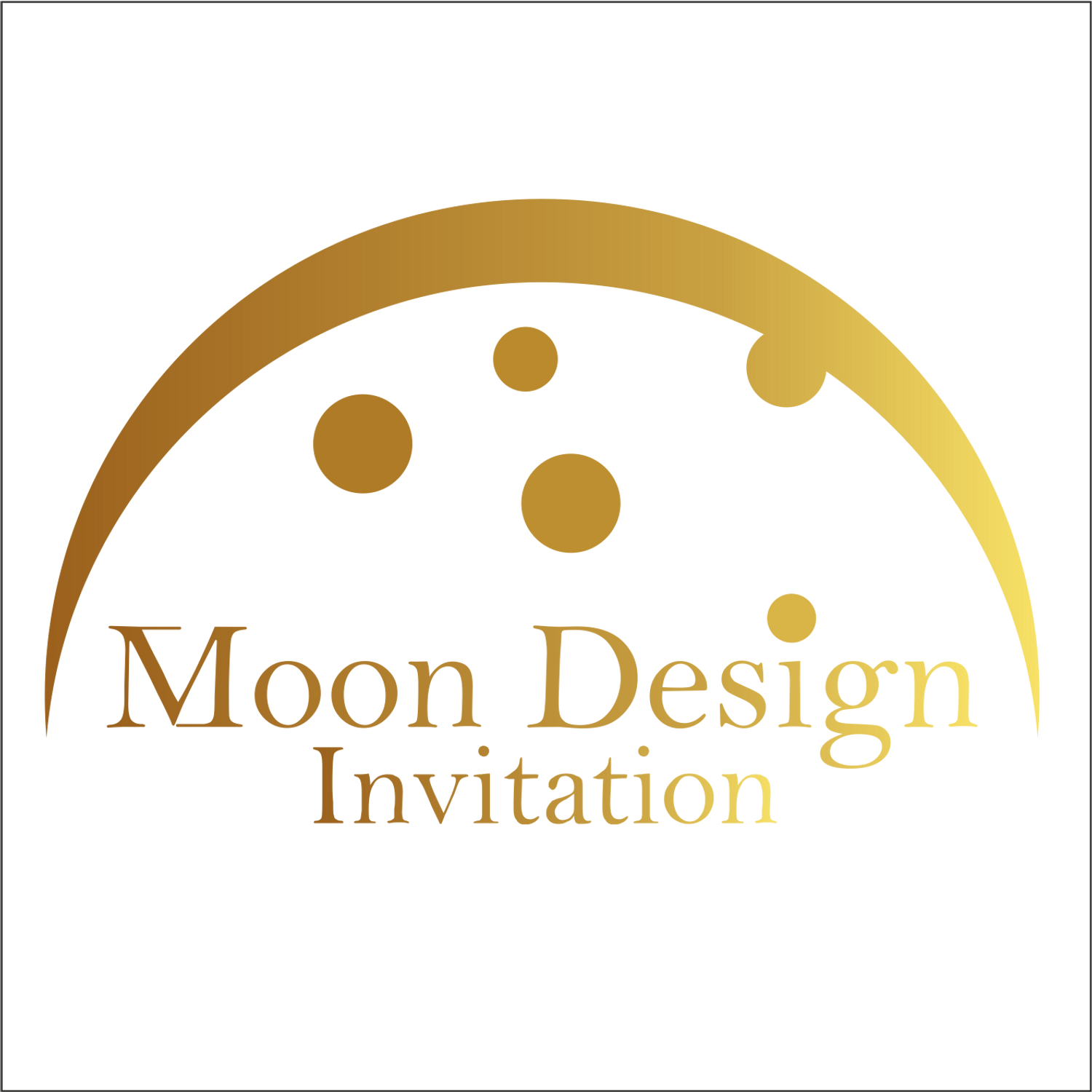 Logo Moon Design Invitation